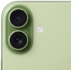 iPhone 17, pohled zezadu, Fusion fotosoustava v levém horním rohu